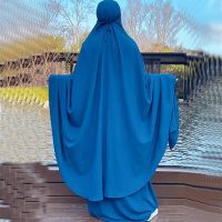 【YF】 Hooded Muslim Women Hijab Dress Prayer Garment Jilbab Abaya Long Khimar Ramadan Gown Abayas Skirt Sets Turkish Clothes