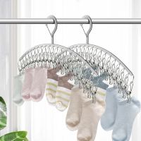20 Clips Stainless Steel Windproof Clothespin Laundry Hanger Clothesline Sock Towel Drying Rack Clothes Peg Airer Dryer