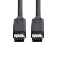 Cablecc FW-016-1.8M 6 Pin 6pin IEEE 1394 IEEE 1394 Firewire 400 6 6 iLink Cable IEEE 1394 1.6M Black