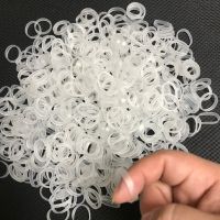 【hot】 2000 Pcs/Set Diameter 13 mm Transparent Hair Band Children Ponytail Holder Rubber Bands Accessories