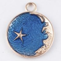 【COD Tangding】8pcs Cute MoonStarPlanet Charm Pendant For DIY Earringscelet Craft