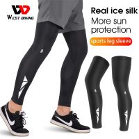 CODhuanglan212 WEST BIKING Sports Compression Leg Sleeves Summer UV Protection Leg Warmers Men Women Cycling Running Basketball Leggings