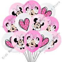 10/20pcs 12Inch Minnie Mouse Latex Balloon Party Supplies Pink Minnie Party Balloon Balloons for Wedding Birthday Party Decor Balloons
