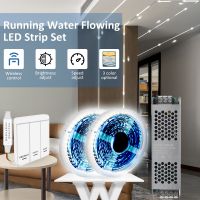 DC24V WS2811 Running Water Flowing Light 2835 120Leds/m Horse Race LED Strip with 5M 10M 15M 20M Kit for Home Room Decor Lamp