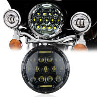 7" Inch Motorcycle Headlight 75W LED Headlamp for Kawasaki VN Vulcan 500 750 800 900 1500 1600 Yamaha Mootrycles