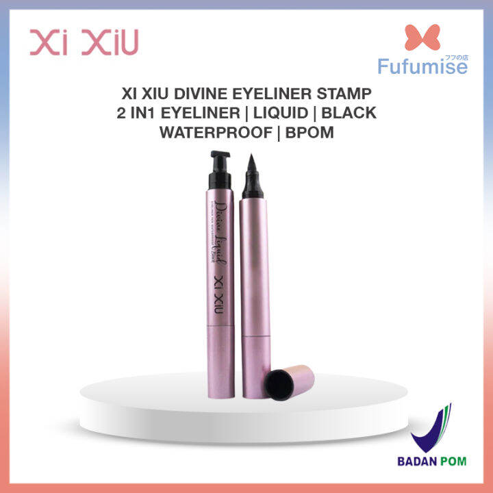 XI XIU Divine Eyeliner Stamp 2 in1 Eyeliner Liquid Black