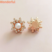 ?【Lowest price】Wonderful อุปกรณ์ตกแต่งผมทำมือแบบ DIY อุปกรณ์ตกแต่งผมประดับเพชรเต็มเม็ดไข่มุก