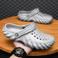 【CW】 Original Men Sandals Beach Shoes Men  39;s Clogs Lovers Garden 2023 Outdoor Man Flat Slippers