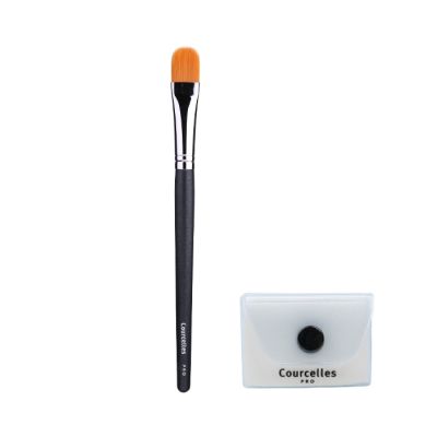 Kbeauty[courcelles] แปรงคอนซีลเลอร์ No.10 + ฟองน้ําแต่งหน้า x1