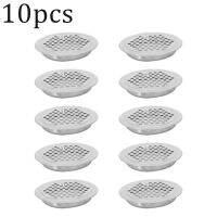 10Pcs Stainless Steel Air Vent Grille Holes Wardrobe Cabinet Metal Ventilation Plug For Shoe Cabinets Conference Rooms House