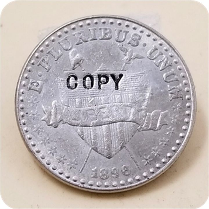 โล่1896จำลอง1c-รูปแบบหนึ่งเซ็นต์สำเนาเหรียญ