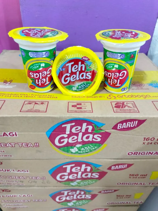 Cod Minuman Teh Gelas Original Tea Ukuran 160 Ml Teh Gelas