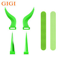 GIGI หูฟัง Ox Horn จี้ซิลิโคนน่ารักอุปกรณ์ตกแต่งเครื่องประดับสำหรับหูฟังที่รองรับ Bluetooth