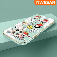 YIWESAN เคสสำหรับ Xiaomi MI POCO F2 Pro Redmi K30 Pro Zoom ลายการ์ตูนน่ารักสีเทียน Shin-Chan เคสโทรศัพท์ซิลิโคนชุบดีไซน์ใหม่ด้านข้างฝาปิดเลนส์กล้องเต็มป้องกันกล่องกันกระแทก Softcase