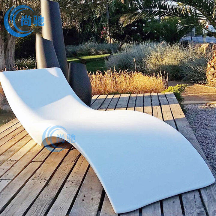 Glass fiber reinforced plastic lounge chair beach outdoor villa beach
