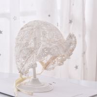 Cute newborn baby lace hat photography props flower summer baby girl accessories breathable hat