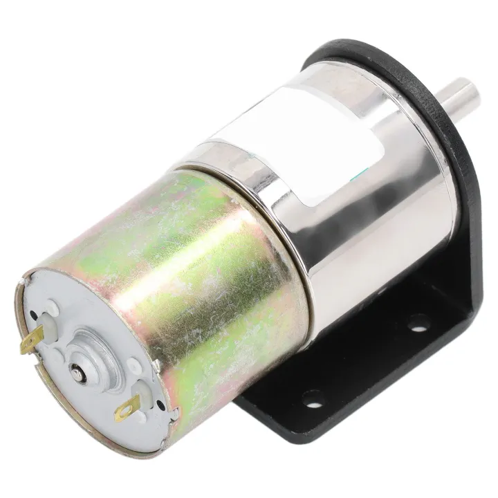 motor-listrik-อุตสาหกรรม12v-10w-มอเตอร์เกียร์หนอน-dc-แบบแปรงถ่านขนาดเล็กอลูมิเนียมอัลลอยด์พร้อมที่จับสำหรับอุปกรณ์ธนาคาร