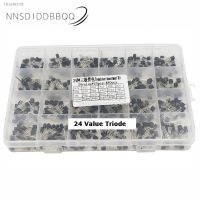 □ 24 Kinds 480PCS TO-92 Triode Transistor Set 8050 8550 3904 5551 5401 C945 549 With Plastic Storage Box Electronic Component