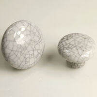 32mm 38mm Cream crackle Glaze Knob kitchen cupboard door handle Ceramic Porcelain Cabinet Drawer Pull Door Knobs