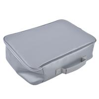 File Safe Organizer, Fireproof Document Bag Large Capacity Easy To Carry for Home for Travel for Office Silver