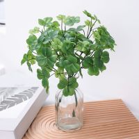 【DT】 hot  3PCS (SET) Simulated Flower Bouquet  Green Plants  Clover Trees  DIY Vase Decoration For Home Desktop Shelves  Window Sills