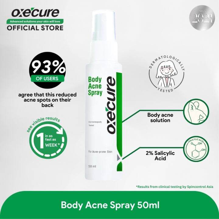 ∏﹍ Oxecure Body Acne Spray 50ml Lazada Ph 9116