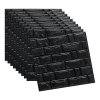3D Brick Peel and Stick Wallpaper, 10 Pack 3D Brick Wall Panels Self Adhesive, Removable Wallpaper Waterproof PE