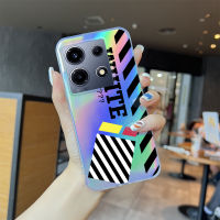 Casing Ponsel สำหรับ Infinix Note 30 VIP OPPO Reno10 Pro 5G Reno10 Pro + 5G Luxury เคสโทรศัพท์สลายเลเซอร์มิกกี้ป้ายเรนโบว์ใสขอบบางเฉียบ TPU นุ่มมากเคสกันกระแทกมีสีสันบัตรเลเซอร์ในตัว