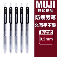 ต้นฉบับ Japan Muji MUJI Stationery Press Pen Water Pen Black 0.5 Refill Press Type Gel Pen