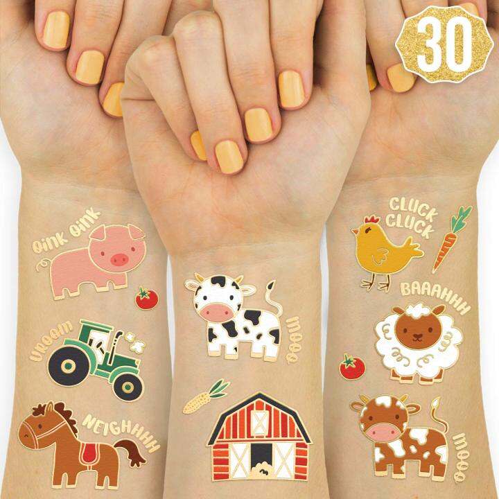 10pcs Lot Kids Tattoo Temporary Tattoos Cartoon Unicorn Horse Fake Tattoo  Sticker Waterproof Tatto For Children Boy Art Tatoo For Hand Arm  Toys   Games  Temu