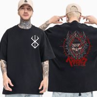 2022 New Anime Berserk Guts พิมพ์ T เสื้อผู้ชายผู้หญิง Cool Harajuku Tee เสื้อญี่ปุ่น Streetwear มังงะเสื้อแขนสั้นเสื้อยืดS-5XL