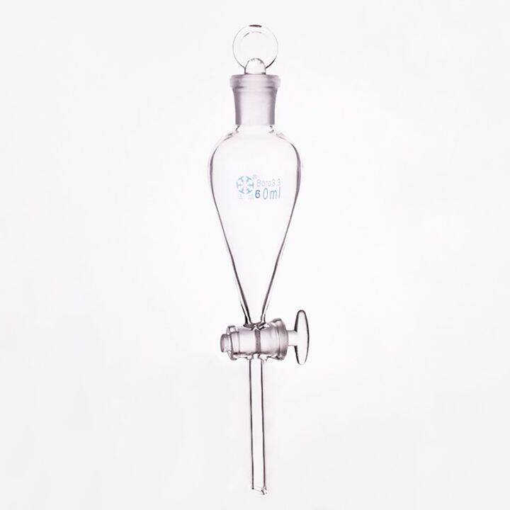 Separatory Funnel Pear Shape,With Ground-In Glass Stopper And Stopcock ...