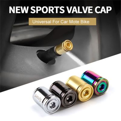 Universal Stainless steel Moto Bicycle Car Tire Air Valve Caps Tyre Wheel Air Dust Dust Caps Cove Car Accessories Auto Parts