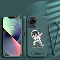 [ฟรี] Vivo Y02 2022 Y02s Y16 Y35 Y22 Y22s สไตล์นักบินอวกาศ NASA ฝาครอบโทรศัพท์ยางซิลิคอนเหลว Case ปลอกกันกระแทก