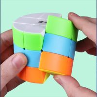 3x3x3 Cylinder Magic Cube Column Professional Speed Puzzle Twisty Brain Antistress Educational Toys For Children Magic Cube Brain Teasers