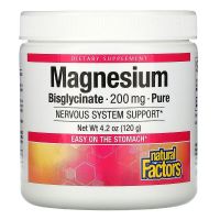 [exp2025] Natural Factors Magnesium Bisglycinate Pure 200mg แมกนีเซียม 120g