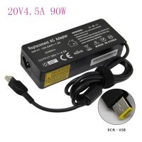 20V 4.5A 90W AC Power Adapter Laptop Charger For lenovo T540P T440 T450 T460P T560 G405 G500 G505 Square Port USB Charger