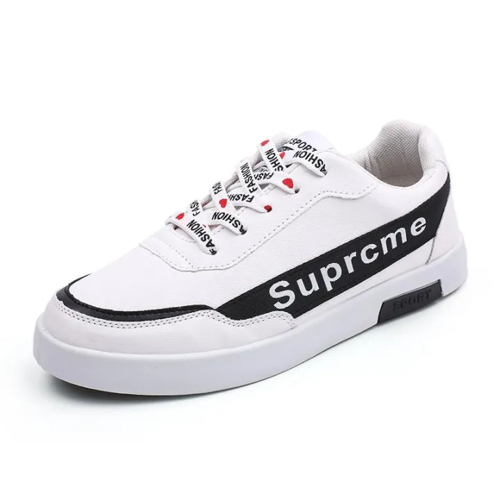 W&G 2019 New Korean Suprcme Sneakers Casual White Shoes for Men H86 ...