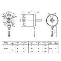 สกู๊ตเตอร์มอเตอร์ 22-48V Brushless เซนเซอร์ 6368-190KV มอเตอร์ 6-12S เสียงรบกวนต่ำสำหรับ Electric Balancing Scooter