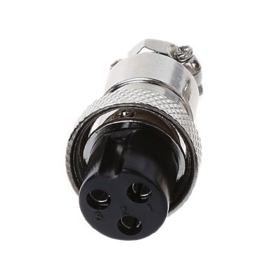 GX16 3/4/8 Pin Thread Female Circular Butting Aviation Socket Plug Wire Cable Panel Quick Connector Adapter Replacement