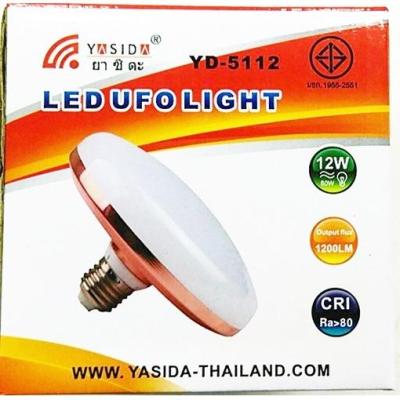 หลอดไฟLED UFOแสงกระจายกว้าง 180 องศา หน้ากว้าง 10 ซม. / 12W - YD-5112 ไฟขาวนวล