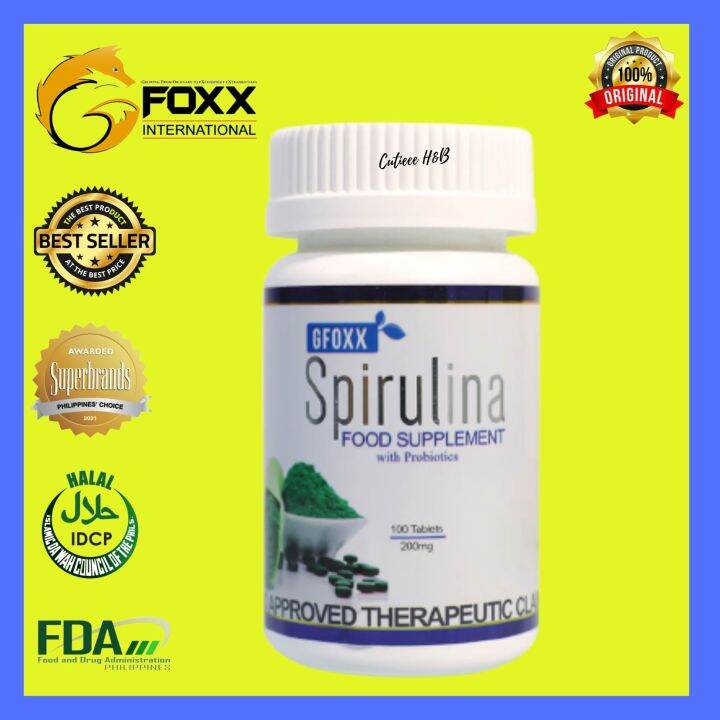 GFOXX Spirulina with Probiotics (100 tablets) Lazada PH
