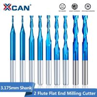 【DT】hot！ XCAN Milling Cutter 10pcs 3.175mm Shank Coated Flat Endmills Flute 1-3.175mm Router Bits