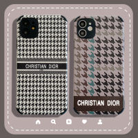 NEW Diorr Classic Houndstooth luxury iphone case 13 13pro 13promax printing phone case12promax 12pro 12 case apple 13 Pro practical 7p 8Plus xs max xs iphone case 11pro max iphone 7 case soft shell XR classic LOGO