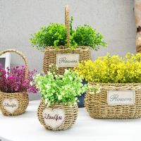 Artificial Plastic Flowers Plants Simulation Golden Bell Willow Flowers Decoration Bouquet Table Household Arrangement Materials