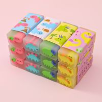 ☁▫ 1 Pieces Cute Kawaii Creative Dinosaur Fruit Eraser Rubber Stationery School Supply Novelty Lovely Eraser Student Prizes Gift
