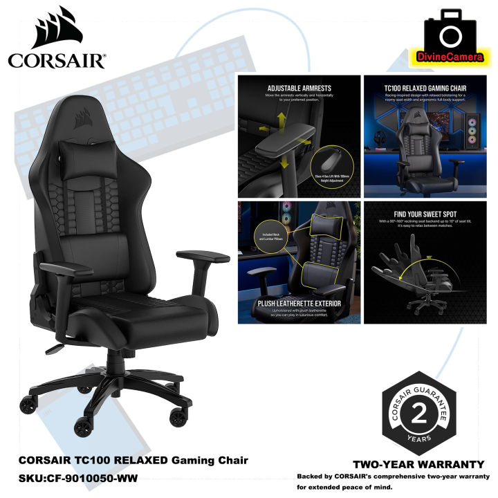 CORSAIR TC100 RELAXED Fabric Gaming Chair | Lazada