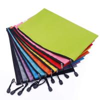 10 pcs Waterproof Plastic Zipper Paper File Folder Book Pencil Pen Case Bag File document bag for office student supplies