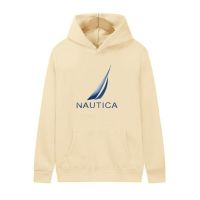 NAUTICA Fashion High end Brand Mens Autumn and Winter Warm High Quality Hoodie Pullover Loose Wool Thick Knitted Sweatshirt