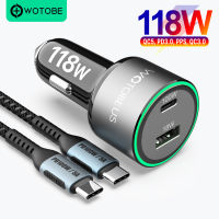 PD 100วัตต์ชาร์จไฟในรถ USB QC5.0 QC3.0 Type C ชาร์จอย่างรวดเร็วสำหรับ MIBook แล็ปท็อป 1312ซัมซุง S2120พิกเซล